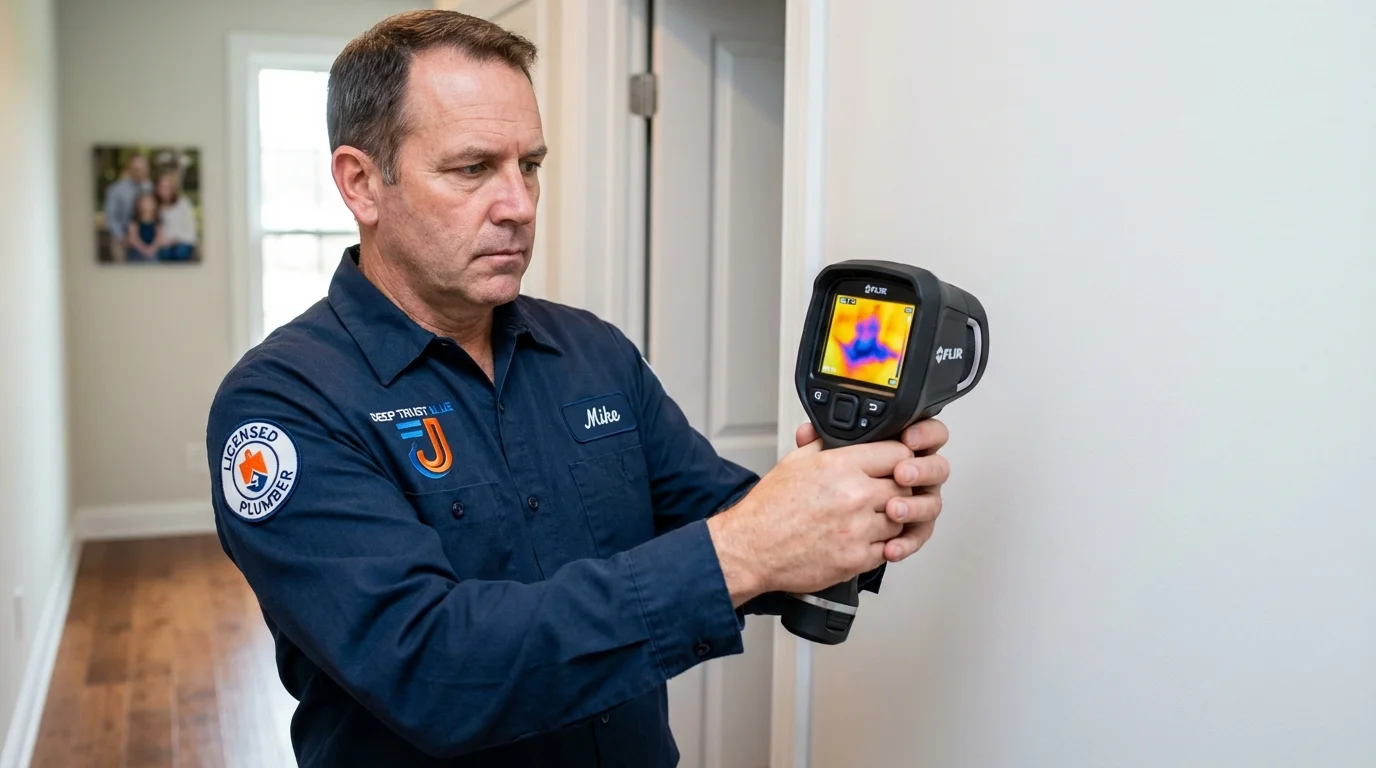 Thermal imaging leak detection by Johns Plumbing LLC in Saint Michaels